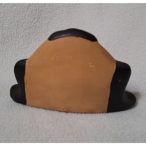 Vintage Ceramic Floppy Eared Playful Brown Dog Head Figure Shelf Sitter - Picture 5 of 8